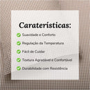 Capa de Edredón Vichy Reversível Camel