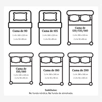 Funda Nórdica Vichy Reversible Marrón Claro