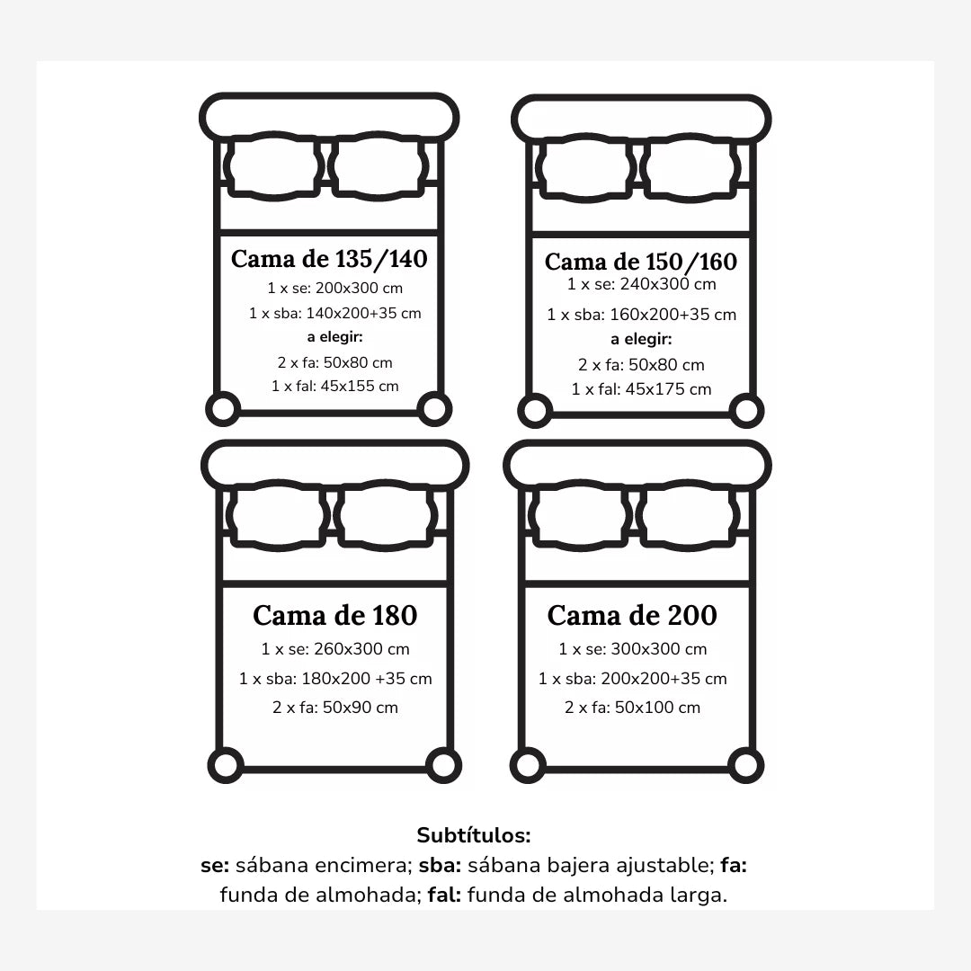 Sábanas Bordadas de 1000 Hilos