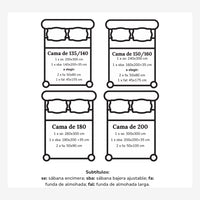 (300 Hilos) Sábanas con Bordado Inglés Blanco