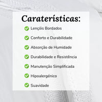 Sábanas de 300 hilos Bordadas
