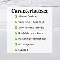 Sábanas Bordadas de 300 Hilos