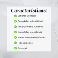 Sábanas con Bordado Inglés Blanco