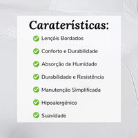 (300 Hilos) Sábanas con Bordado Inglés Blanco