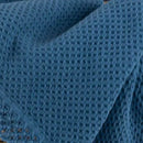 Manta de Algodão com Renda Azul Escuro