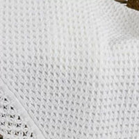 Manta de Algodão com Renda Branco