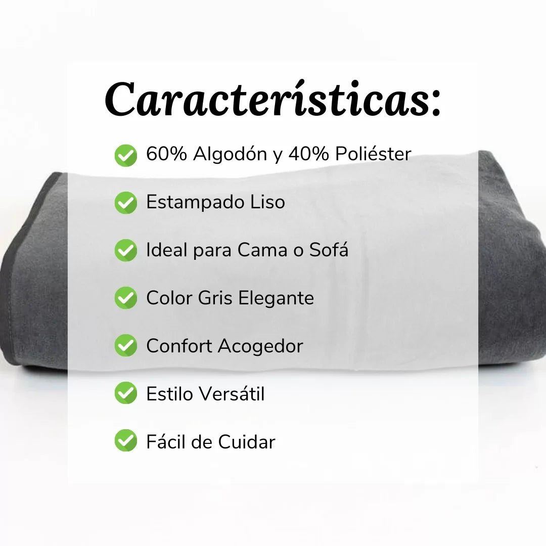 Manta Piumone Gris