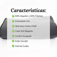 Manta Piumone Gris