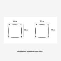 Par Cojines Decorativos con Puntilla Marrón Claro