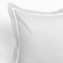 Almofada Decorativa com Renda Cinzento