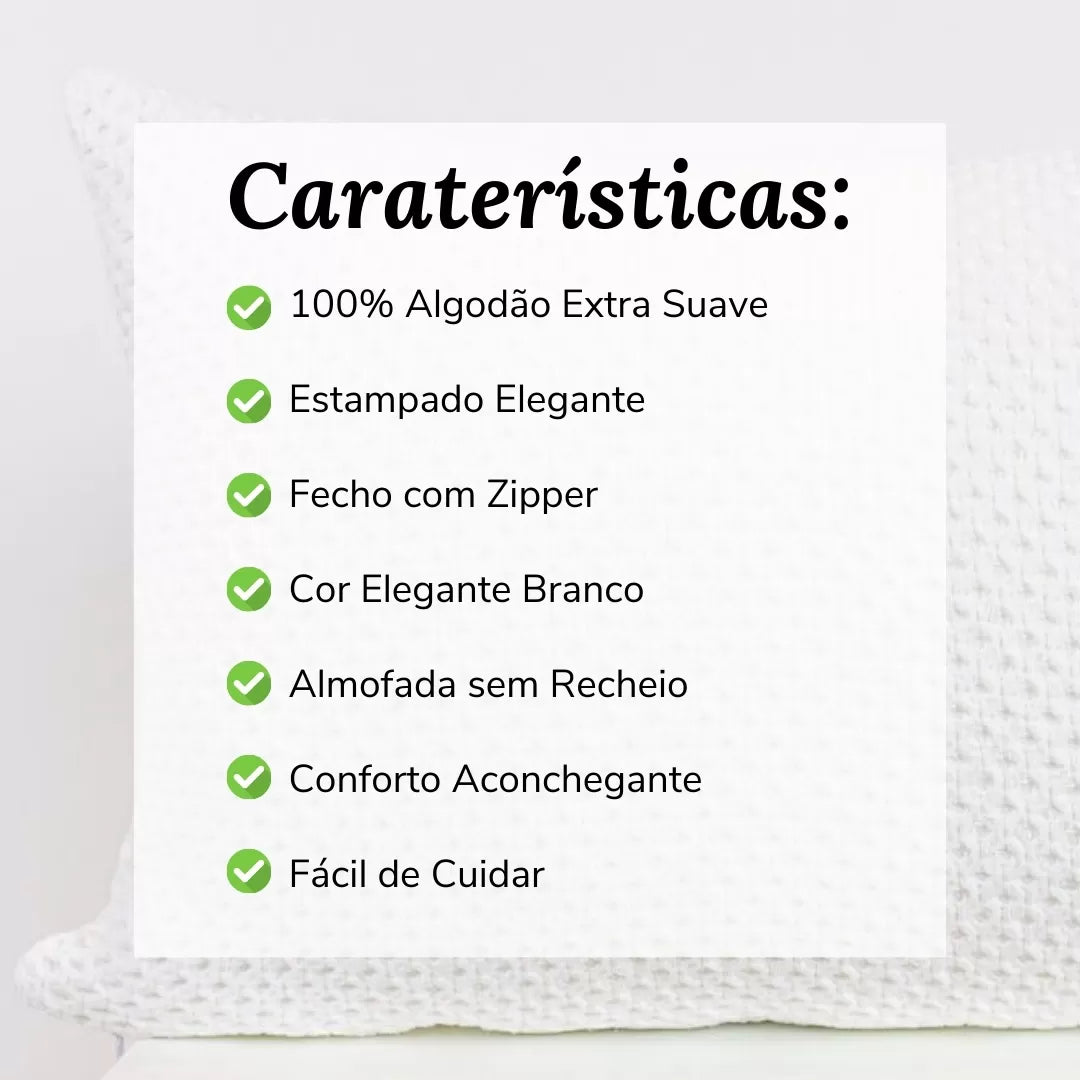 Almofada Decorativa Letícia Branco