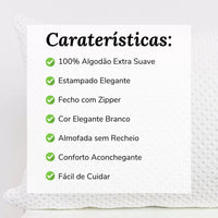Almofada Decorativa Letícia Branco