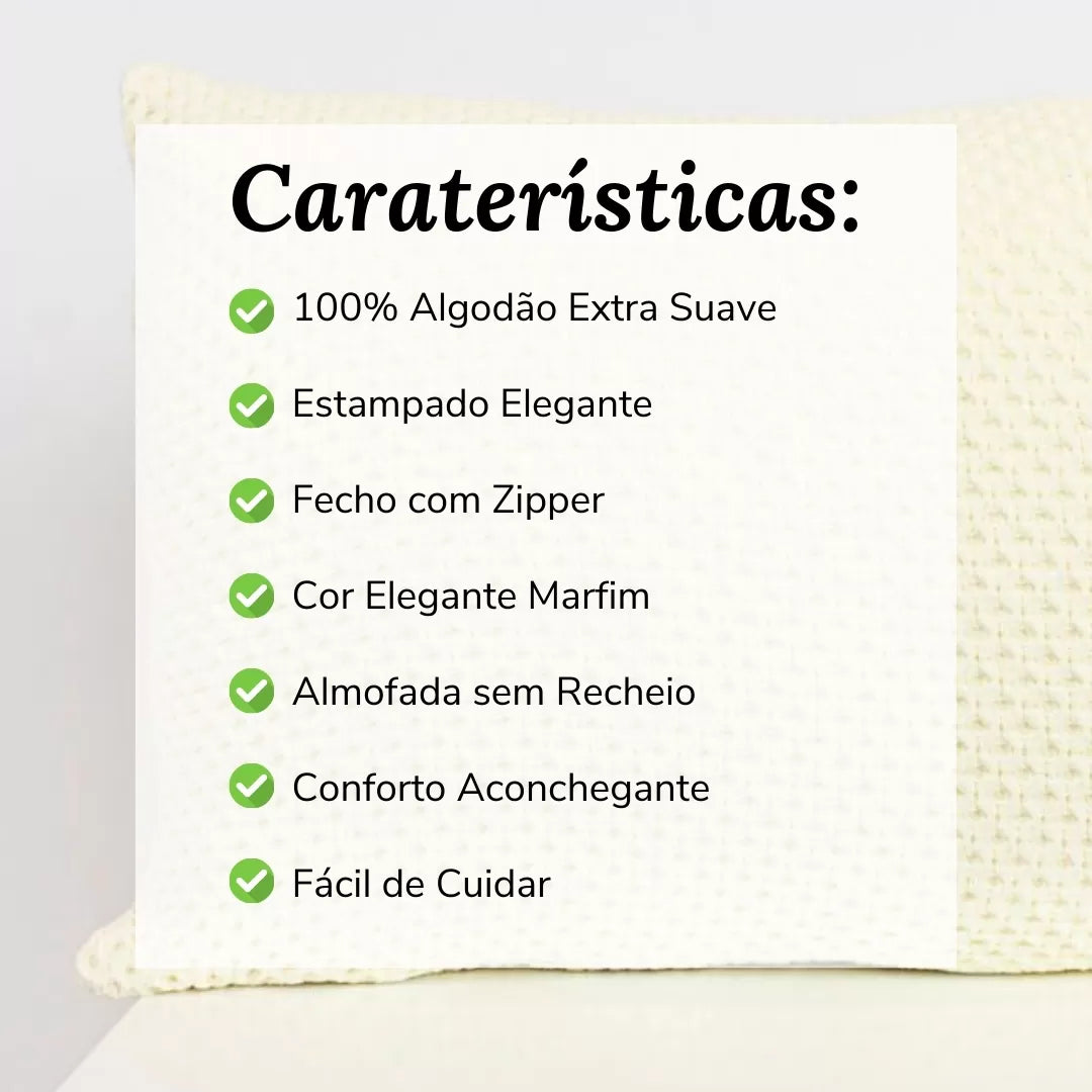 Almofada Decorativa Letícia Marfim