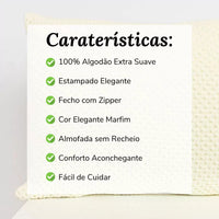 Almofada Decorativa Letícia Marfim
