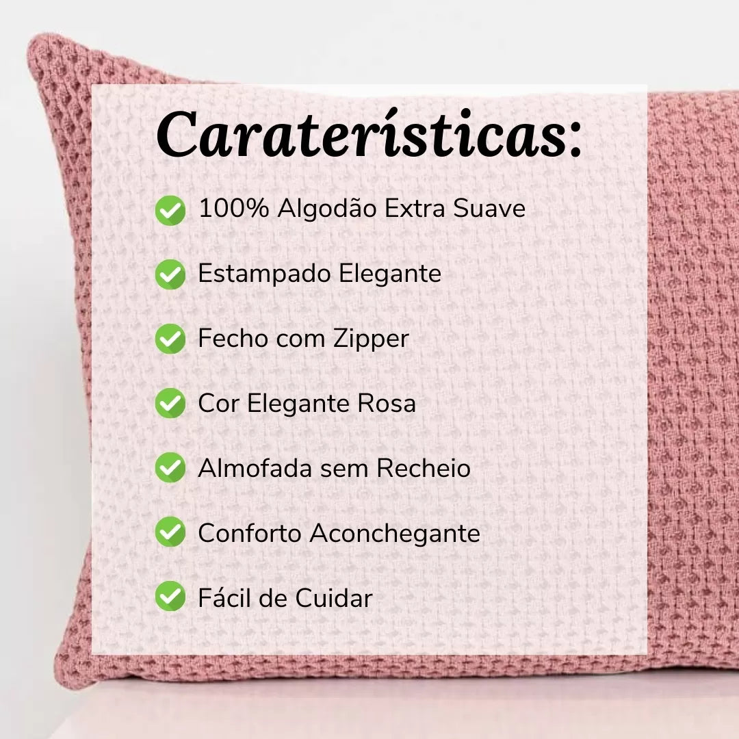 Almofada Decorativa Letícia Cor-de-Rosa