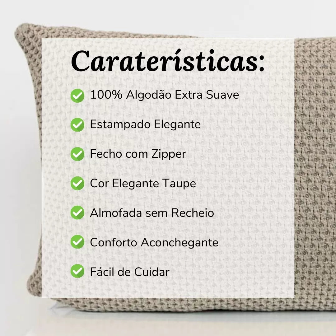 Almofada Decorativa Letícia Taupe