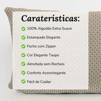 Almofada Decorativa Letícia Taupe