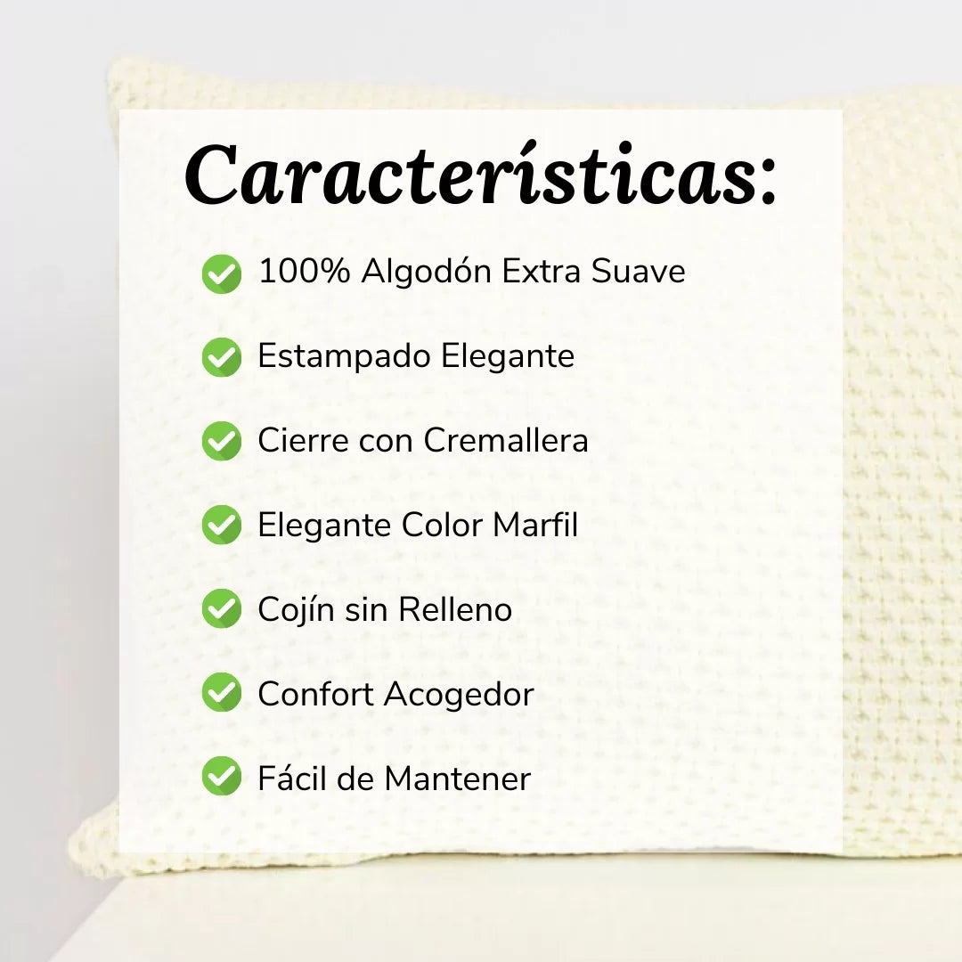 Cojín Decorativo Letícia Marfil