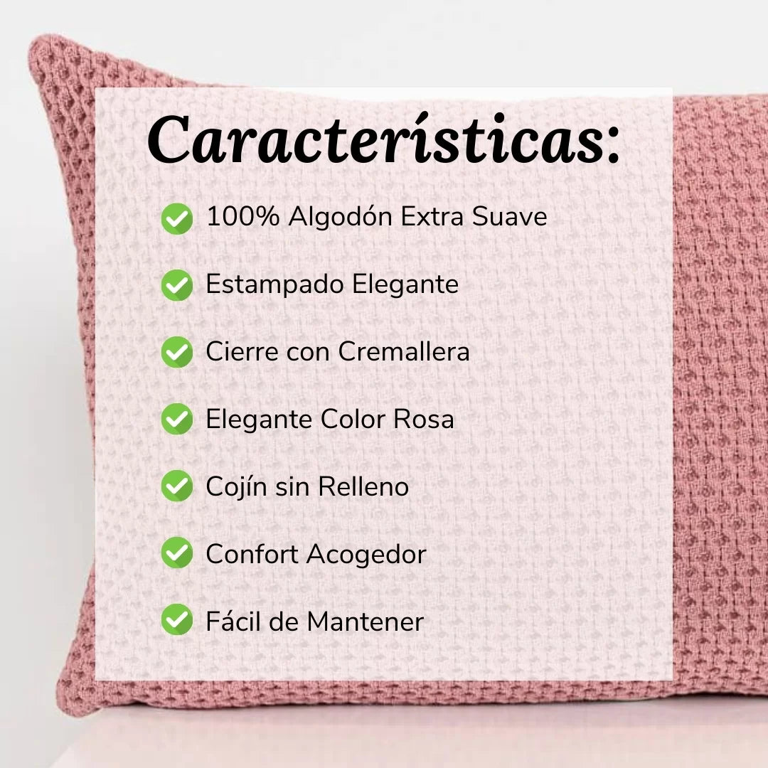 Cojín Decorativo Letícia Rosa