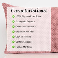 Cojín Decorativo Letícia Rosa