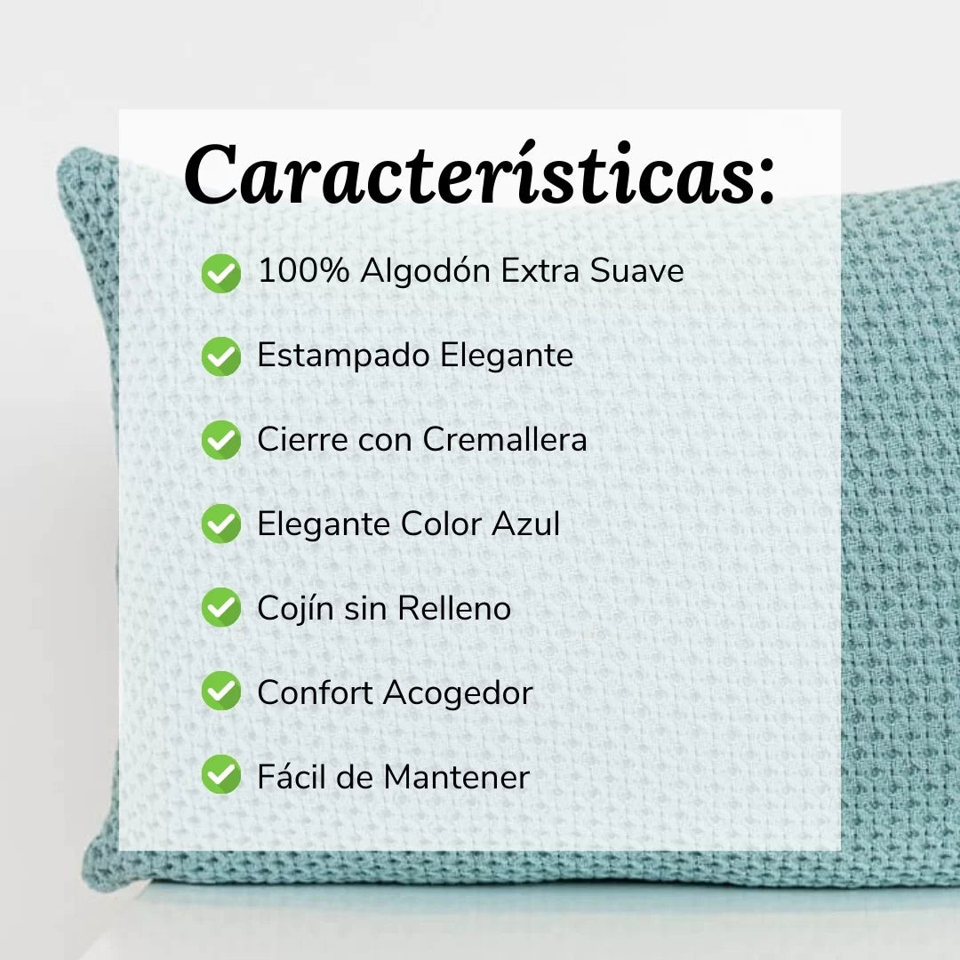 Cojín Decorativo Letícia Azul