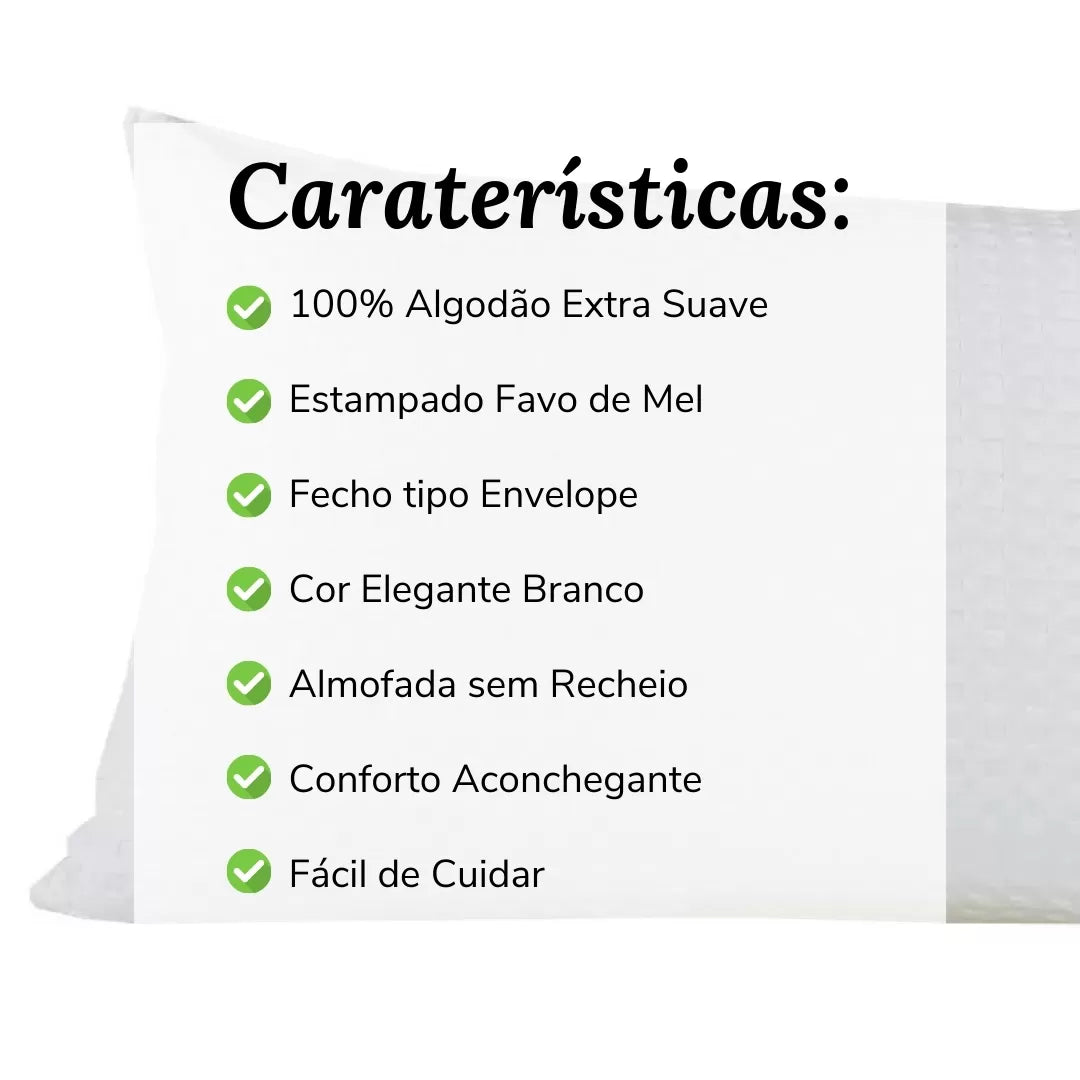 Cojín de Colcha Nido de Abeja Blanco