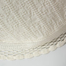 Colcha com Renda Marfim
