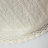Colcha com Renda Marfim