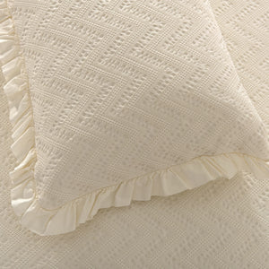 Colcha Valentina Marfil - Cama de 90 cm (Colcha de 180 x 260 cm)