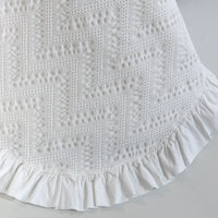 Colcha com Folho Branco