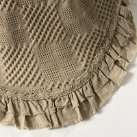 Colcha de Algodão Taupe