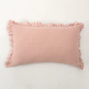 Almofada de Colcha com Folho Cor-de-Rosa