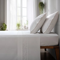 Lençóis com Flores Branco