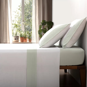 Sábanas 634 Verde - Cama 90 | 1 Almohada 45 x 115 cm