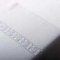 Lençóis com Bordado Branco