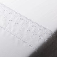 Lençóis com Bordado Branco