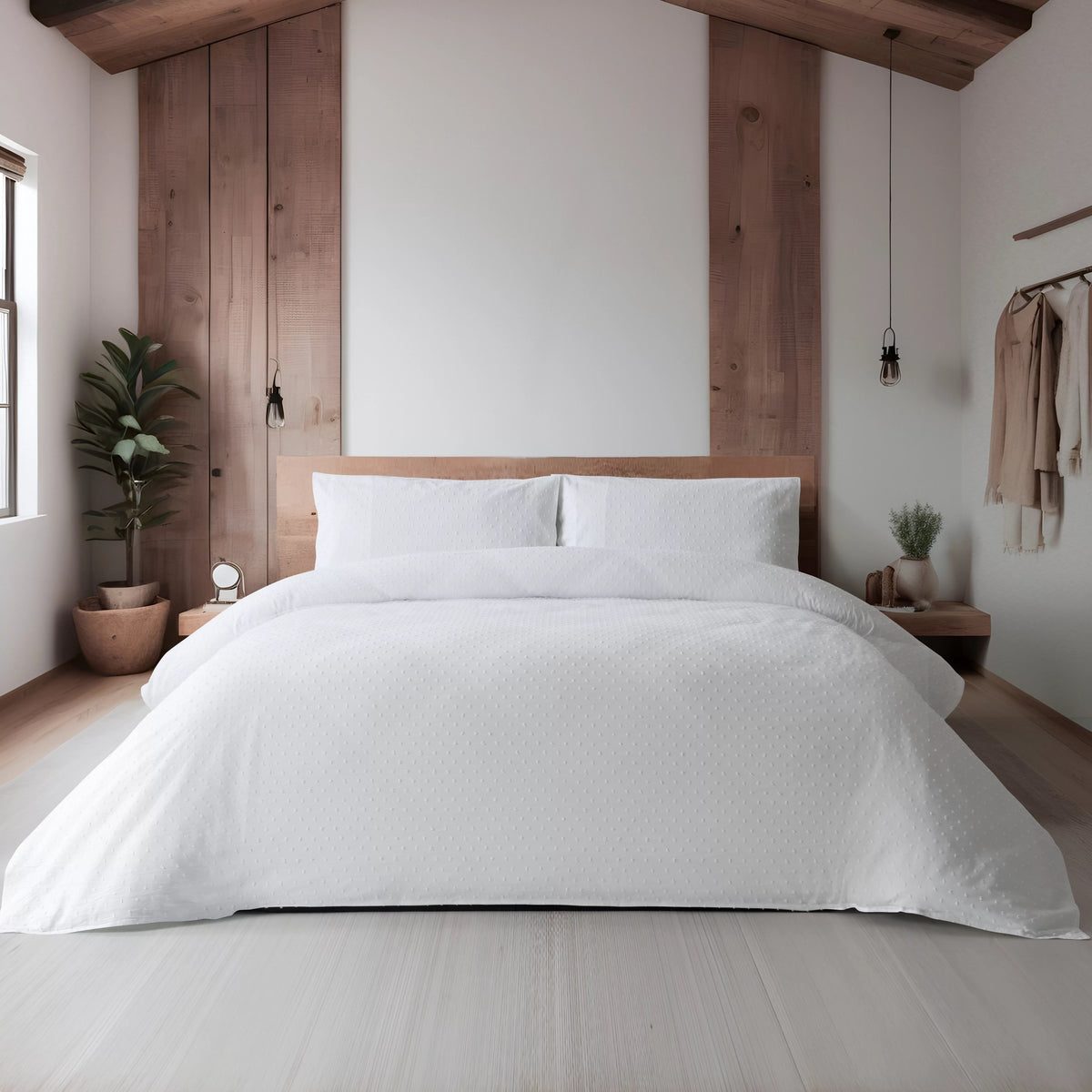 Capa de Edredón Plumeti Branco