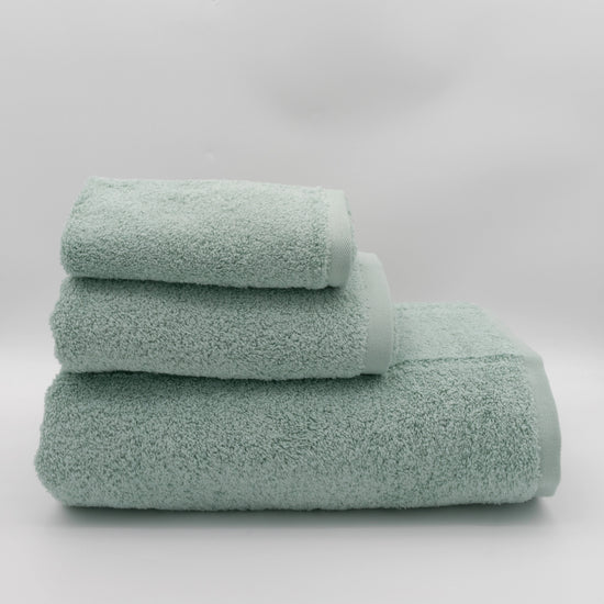 (3 Peças) Toalhas Liso Verde Seco