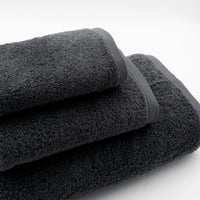 (3 Piezas) Toallas Lisas Gris Oscuro