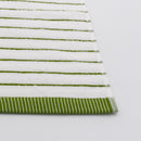 (3 Peças) Toalhas de Riscas Branco e Verde