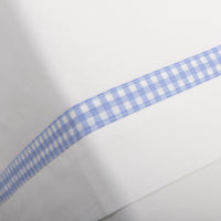 Sábanas Cuna Vichy Azul