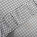 Sábanas Cuna Vichy con Volante Gris