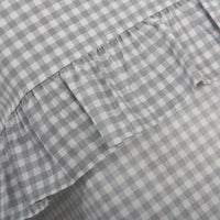 Sábanas Cuna Vichy con Volante Gris