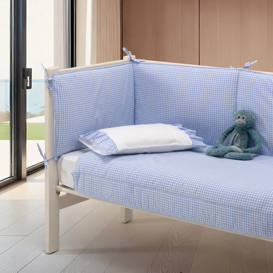 Edredón Cuna Vichy Azul