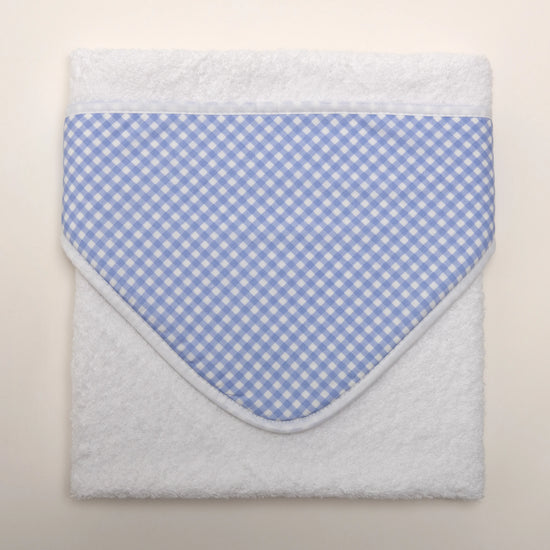 Toalha c/ Capuz Vichy Azul