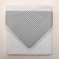 Toalha c/ Capuz Vichy Cinzento