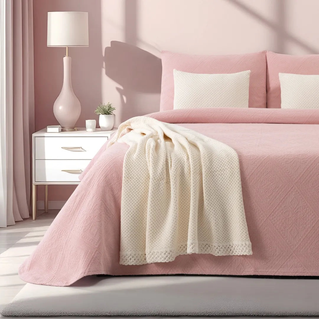 Colcha Donna Cor-de-Rosa