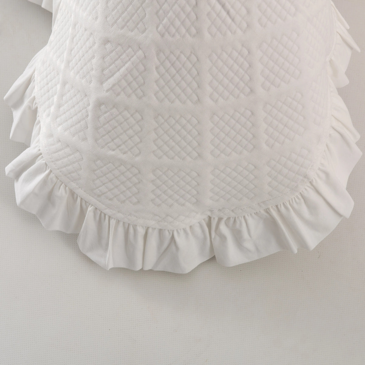 Colcha Adriana Losangos Branco