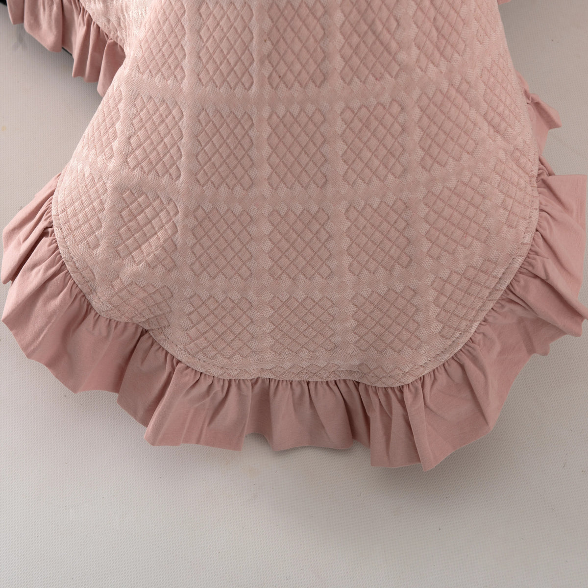 Colcha Adriana Rombos Rosa