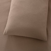 Cojín de Colcha Alexia con Puntos Marrón Claro